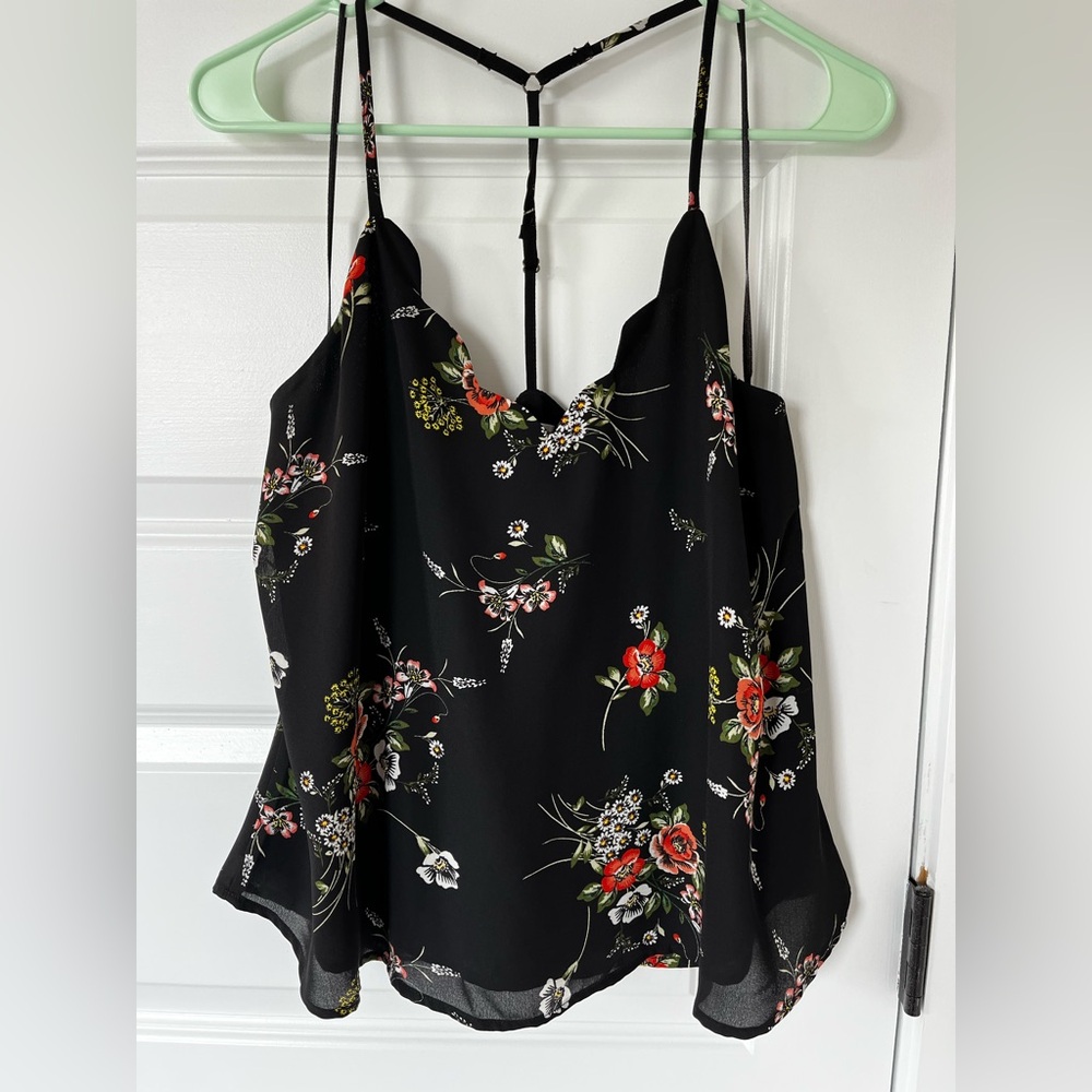 Nine Britton Black Floral Camisole